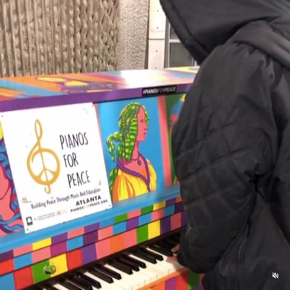 Public piano in Sandy Springs, Georgia, United States