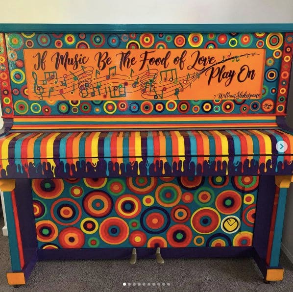 Public piano in Adelaide, South Australia, Australia