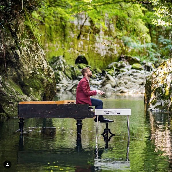 Public piano in Grad Rijeka, Croatia