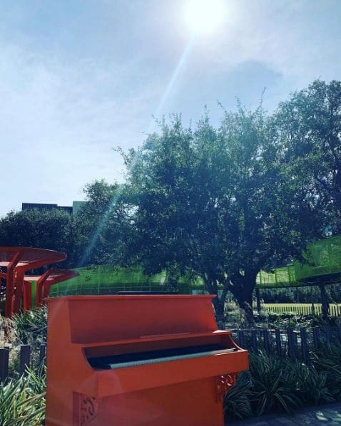 Public piano in Houston, Texas, United States
