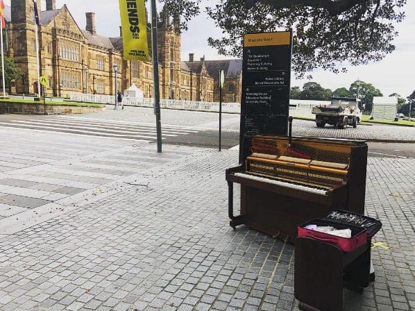 Public piano in Sydney, New South Wales, Australia