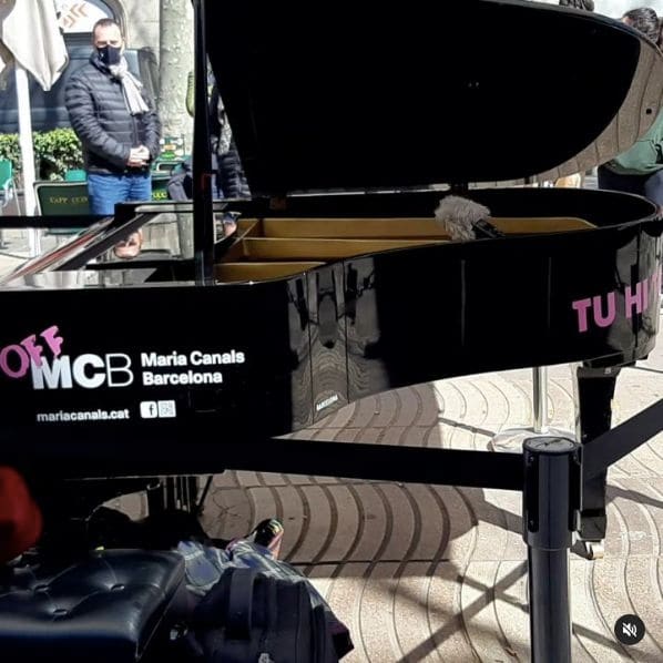 Public piano in Barcelona, Catalonia, Spain