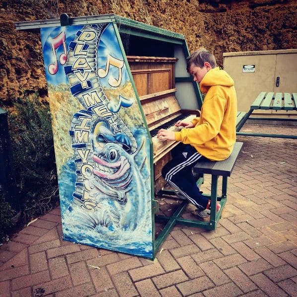 Public piano in Mid Murray Council, South Australia, Australia