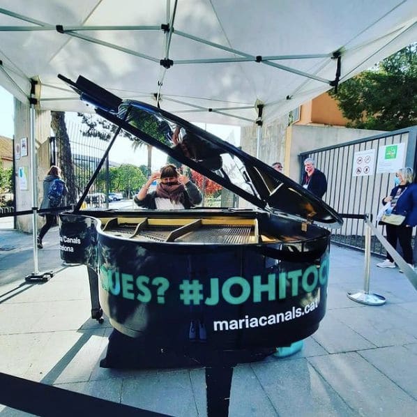 Public piano in Barcelona, Catalonia, Spain