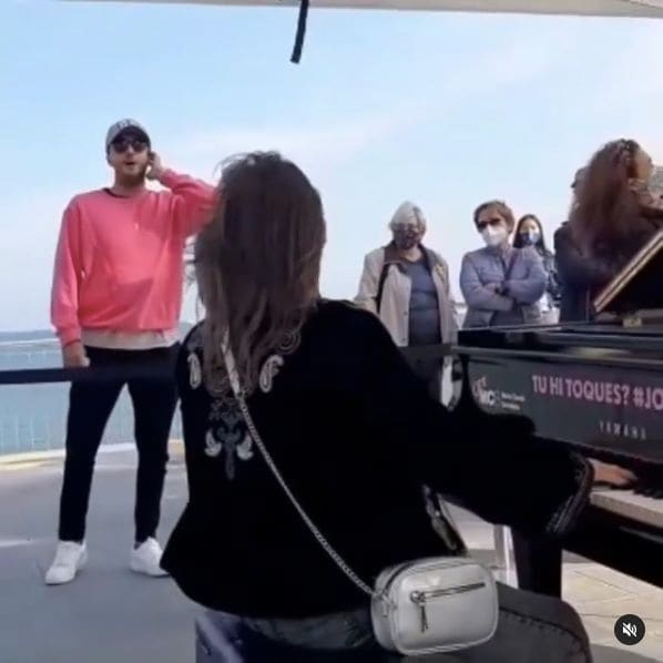 Public piano in Barcelona, Catalonia, Spain