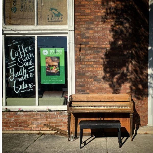 Public piano in Coahoma County, Mississippi, United States