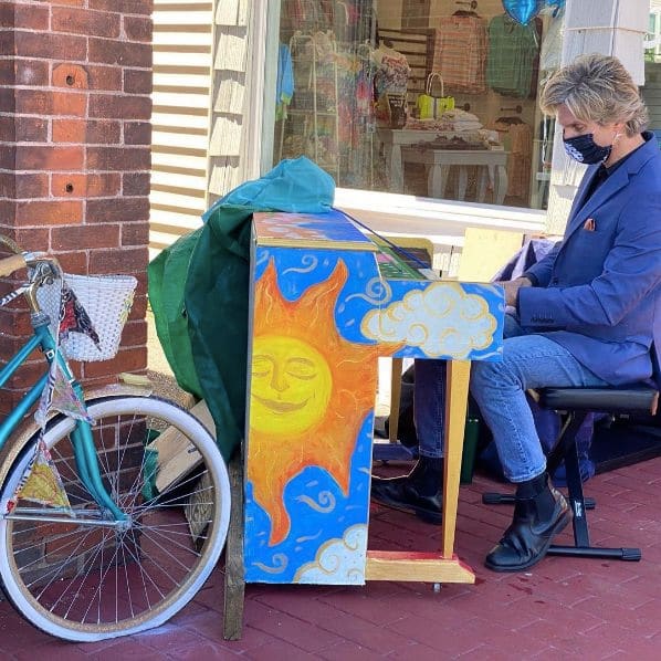 Public piano in Rockingham County, New Hampshire, United States