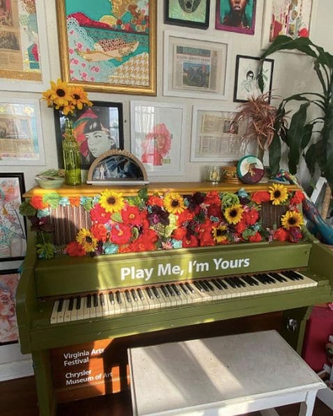 Public piano in Virginia Beach, Virginia, United States
