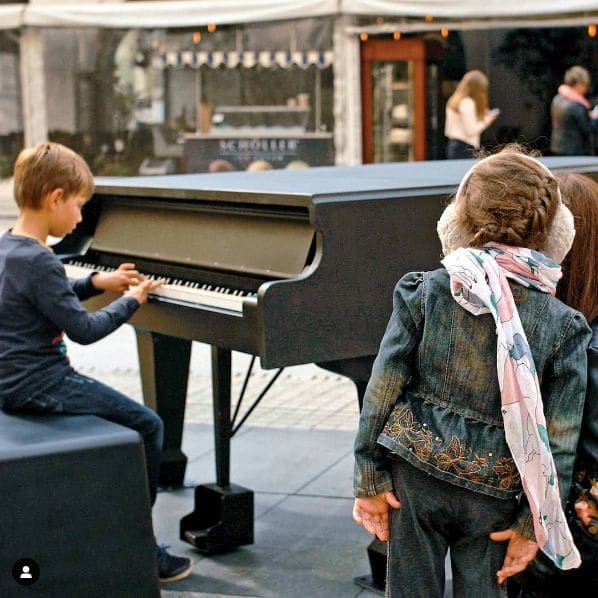 Public piano in Gliwice, Silesian Voivodeship, Poland