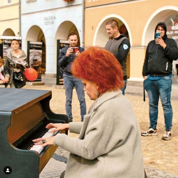 Public piano in Gliwice, Silesian Voivodeship, Poland