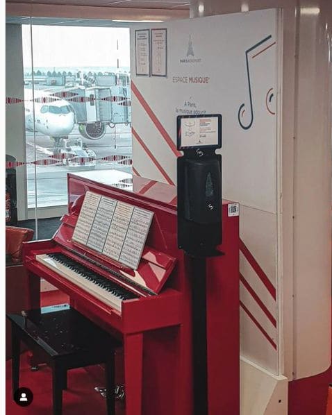 Public piano in Nantes, Pays de la Loire, France