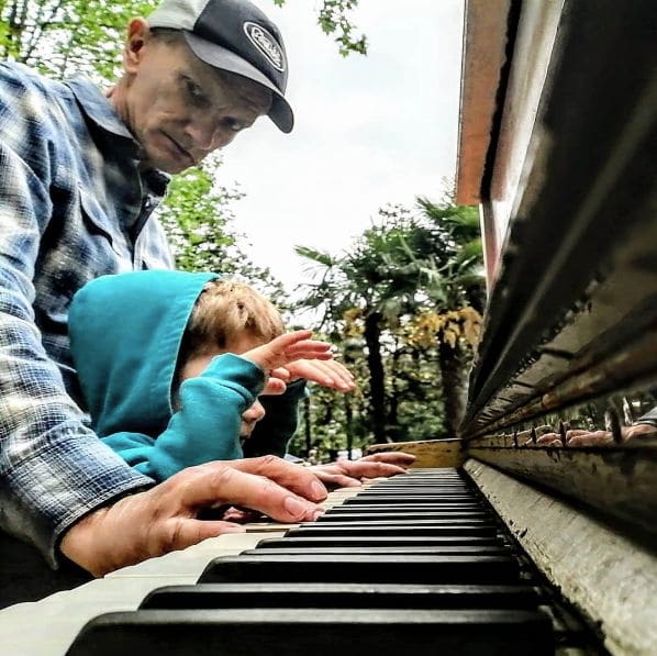 Public piano in Sochi, Krasnodar Krai, Russia