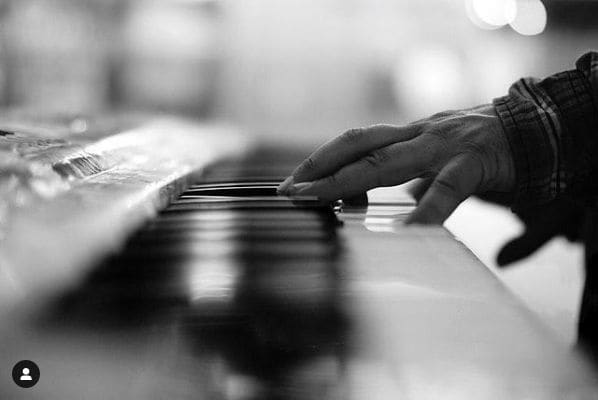 Public piano in London, England, United Kingdom