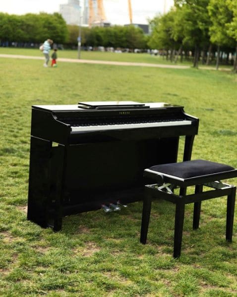 Public piano in London, England, United Kingdom