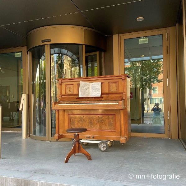 Public piano in Amsterdam, North Holland, Netherlands