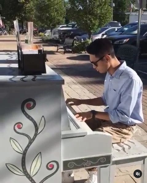 Public piano in Middlesex County, Connecticut, United States