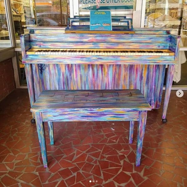Public piano in Rockingham County, North Carolina, United States