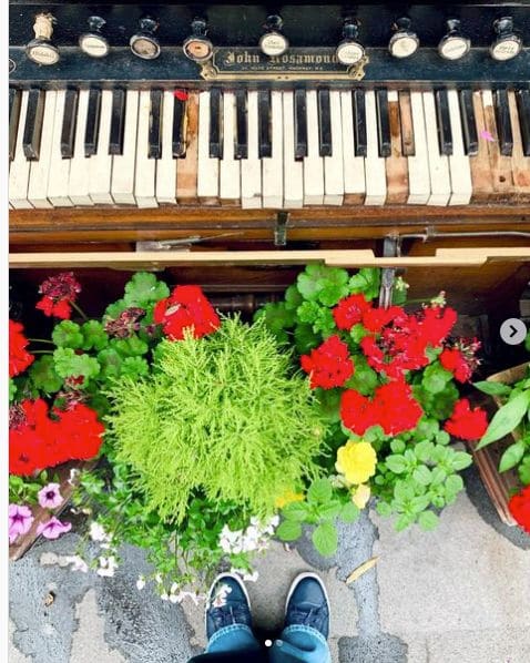 Public piano in Westminster, England, United Kingdom