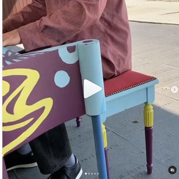Public piano in San Antonio, Texas, United States