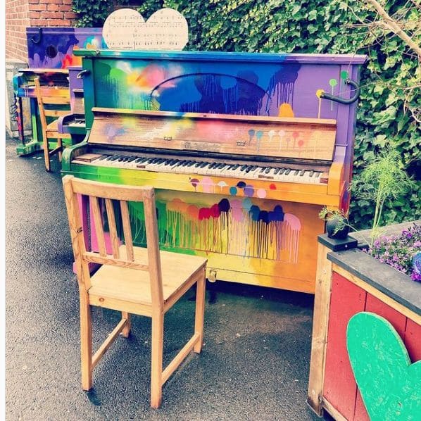 Public piano in Malmo, Sweden