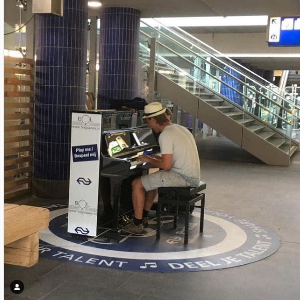 Public piano in North Holland, Netherlands