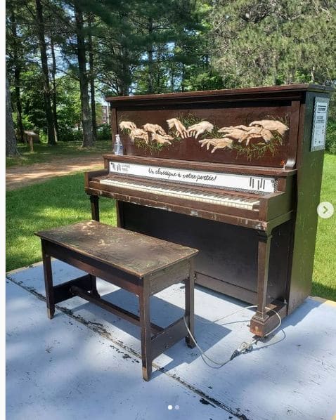 Public piano in Innlandet, Norway