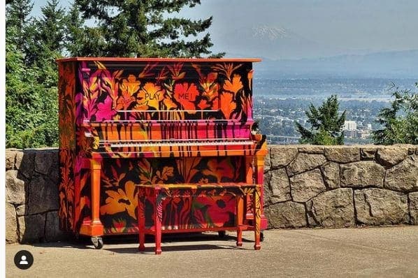 Photo of Council Crest Park at Council Crest Trail, Southwest Hills, Portland, Multnomah County, Oregon, 97201, United States. The pianos are back! This beauty sitting up at…