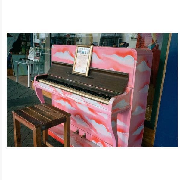 Public piano in Hamilton, Waikato, New Zealand