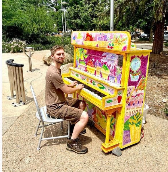 Public piano in Fort Collins, Colorado, United States