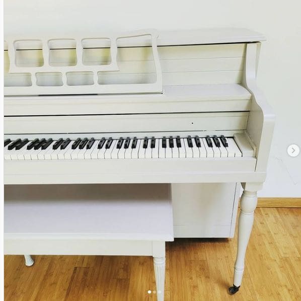 Public piano in Iowa City, Iowa, United States