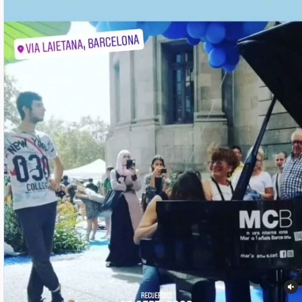 Public piano in Barcelona, Catalonia, Spain
