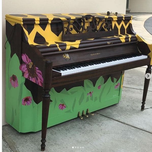 Public piano in Montgomery County, Maryland, United States
