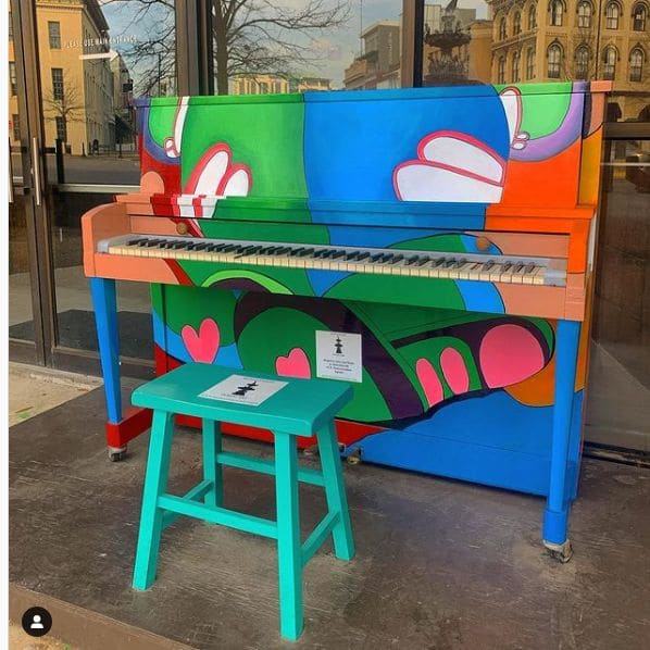 Public piano in Montgomery, Alabama, United States