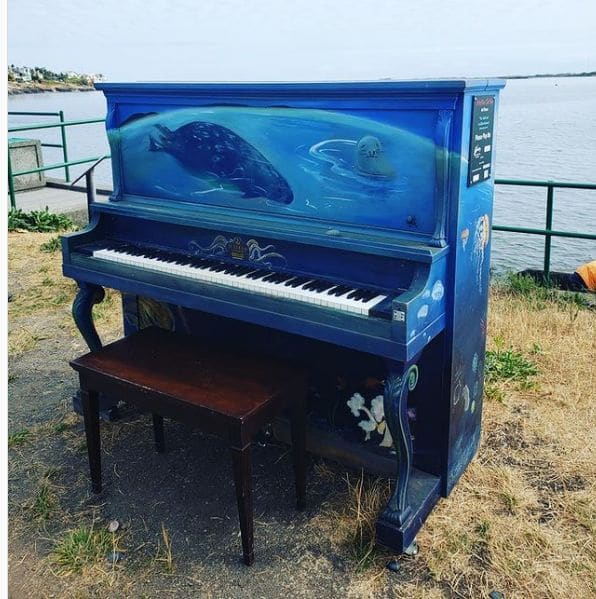 Public piano in Victoria, British Columbia, Canada