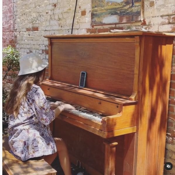 Public piano in Yolo County, California, United States