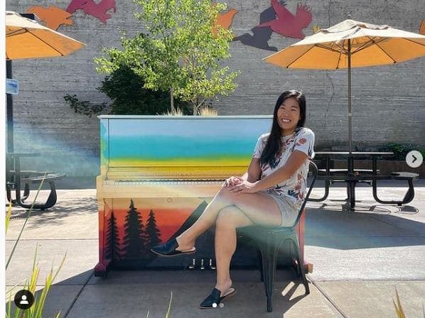 Photo of Klamath Falls, Oregon at EagleRidge High School, 677, South 7th Street, Klamath Falls, Klamath County, Oregon, 97601, United States. Avery Dumbeck’s (@avd2089) piano is…