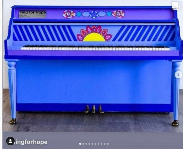 Photo of Reeves Mini Park at 137, Reeves Drive, Beverly Hills, California, 90212, United States. All the @singforhope pianos have been placed! Check out \