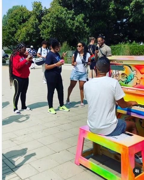 Public piano in California, United States