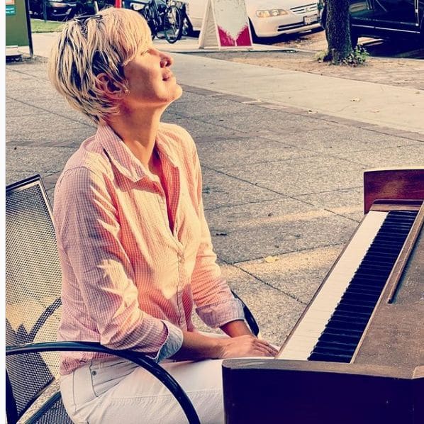 Public piano in Yolo County, California, United States