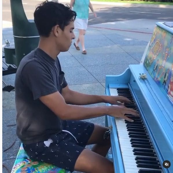 Public piano in San Diego County, California, United States