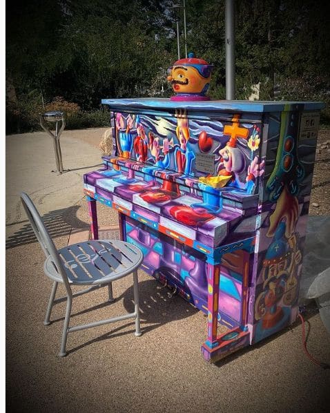 Public piano in Fort Collins, Colorado, United States