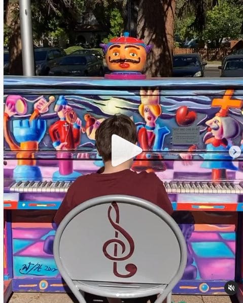 Public piano in Fort Collins, Colorado, United States