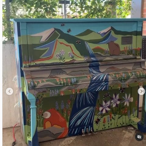 Public piano in Fort Collins, Colorado, United States