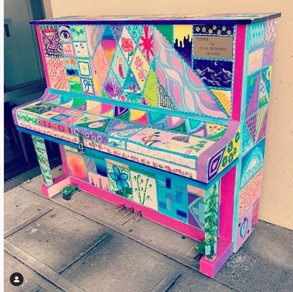 Public piano in Burnaby, British Columbia, Canada