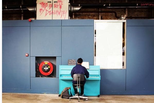 Public piano in Amsterdam, North Holland, Netherlands