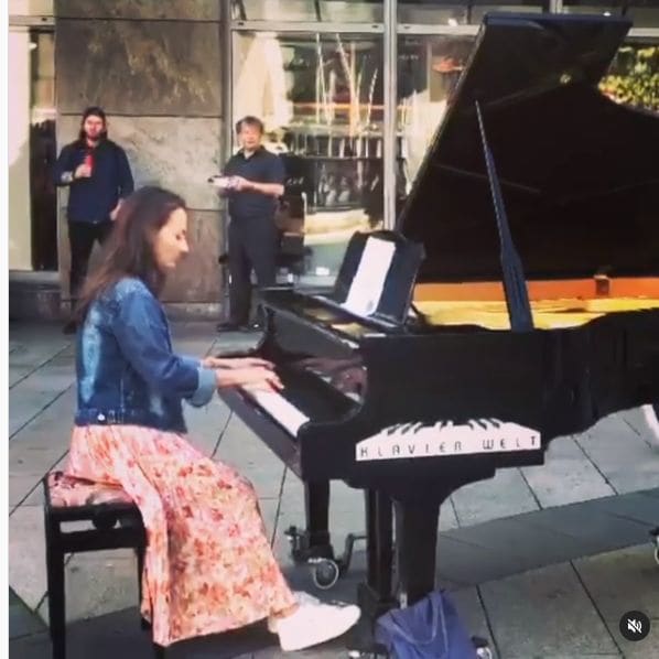 Public piano in Stuttgart, Baden-Württemberg, Germany