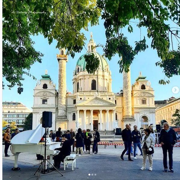 Public piano in Vienna, Austria