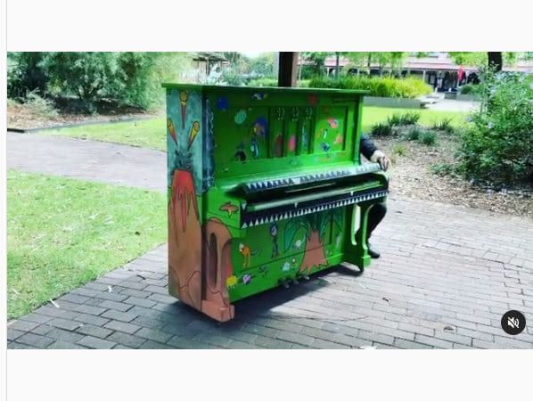Public piano in Adelaide, South Australia, Australia