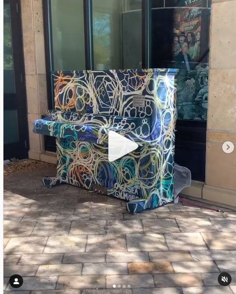 Public piano in Fort Collins, Colorado, United States