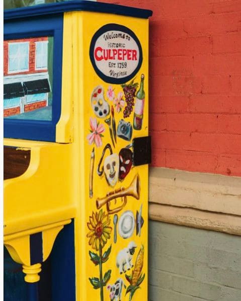 Public piano in Culpeper County, Virginia, United States